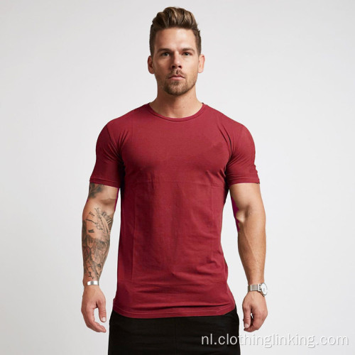 Muscle T-shirt met korte mouwen voor heren